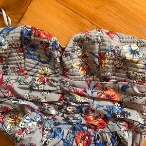 Silky strapless jumpsuit